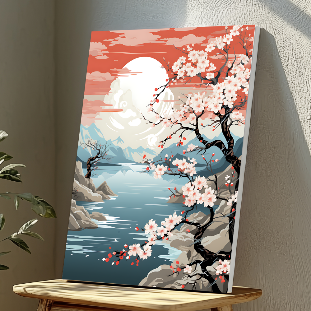 Mounted Wall Art Decor Vinyl Print - Vibrant, Elegant and Ready to Hang (A3-Size)