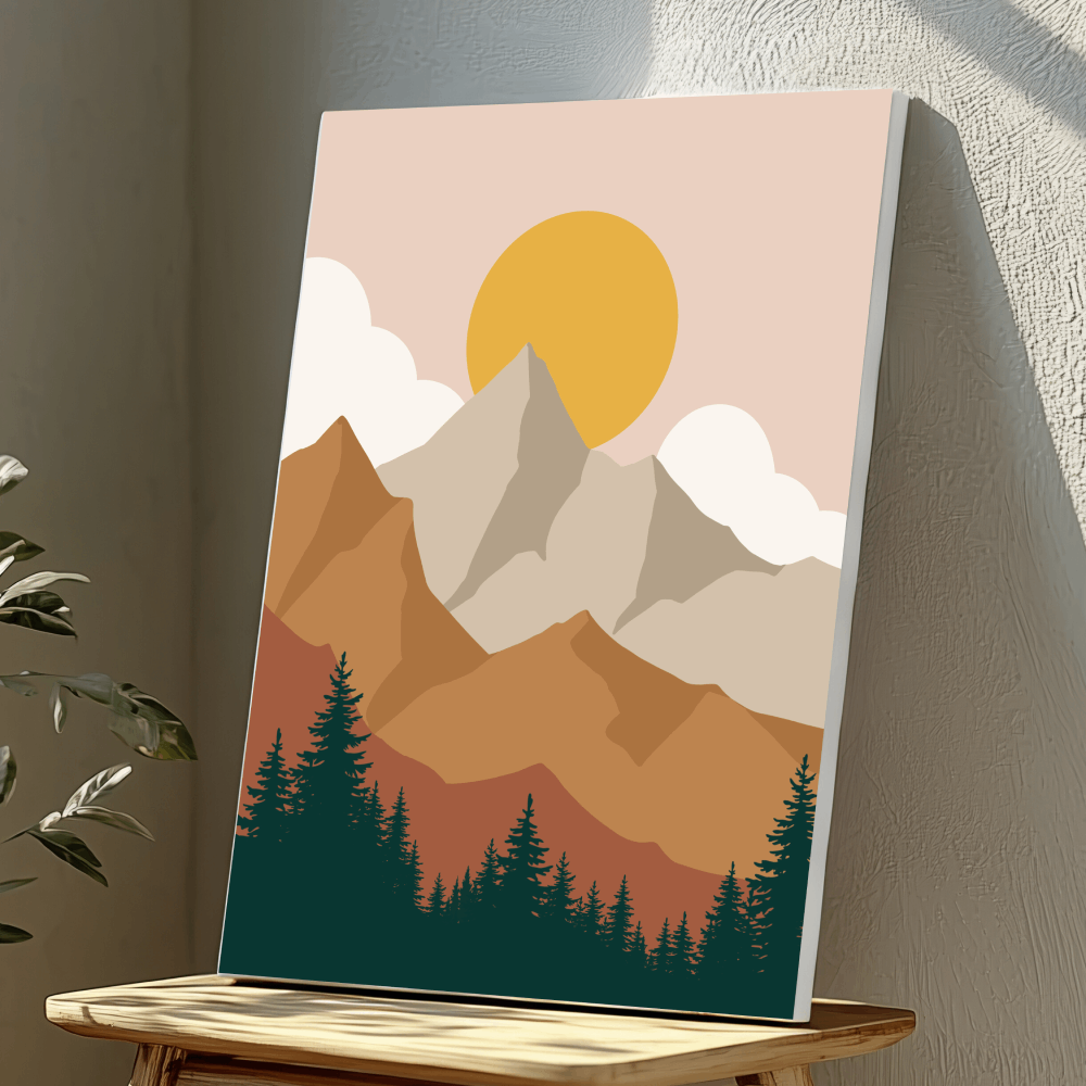 Mounted Wall Art Decor Vinyl Print - Vibrant, Elegant and Ready to Hang (A3-Size)