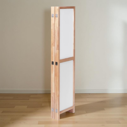 Partition Room Divider - 4-Panel Double-Sided White Folding Screen Room Divider
