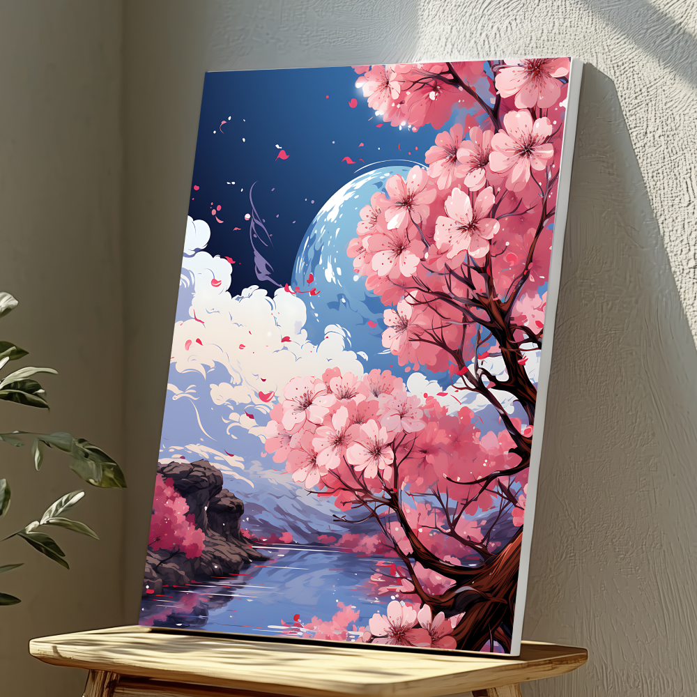 Mounted Wall Art Decor Vinyl Print - Vibrant, Elegant and Ready to Hang (A3-Size)