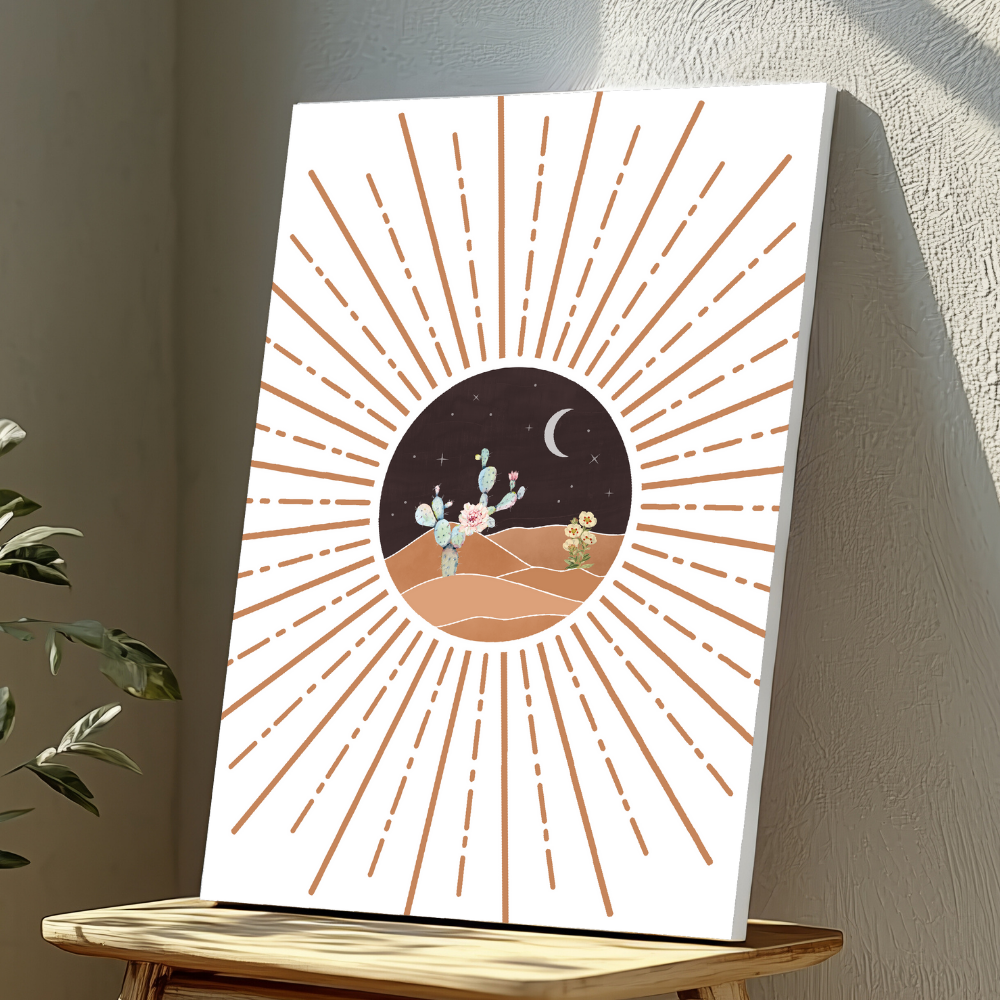 Mounted Wall Art Decor Vinyl Print - Vibrant, Elegant and Ready to Hang (A3-Size)