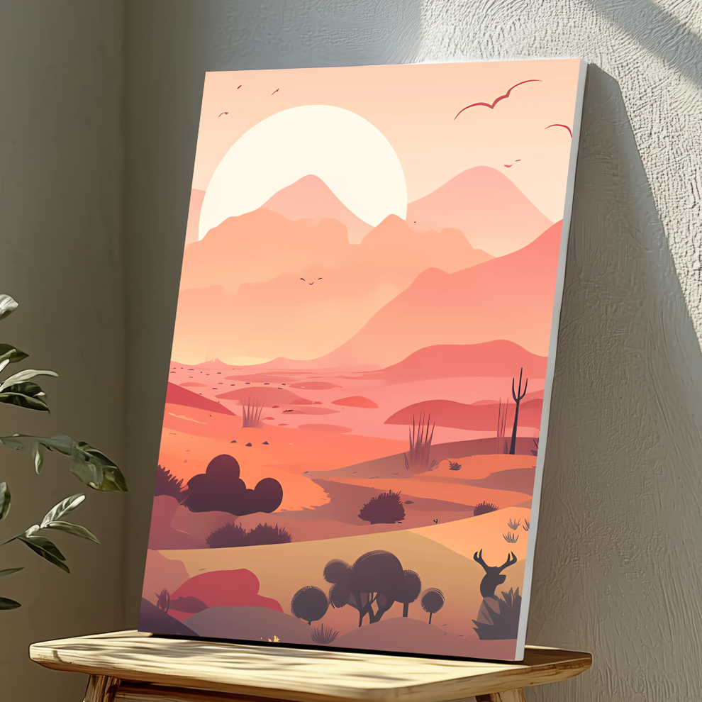 Mounted Wall Art Decor Vinyl Print - Vibrant, Elegant and Ready to Han ...