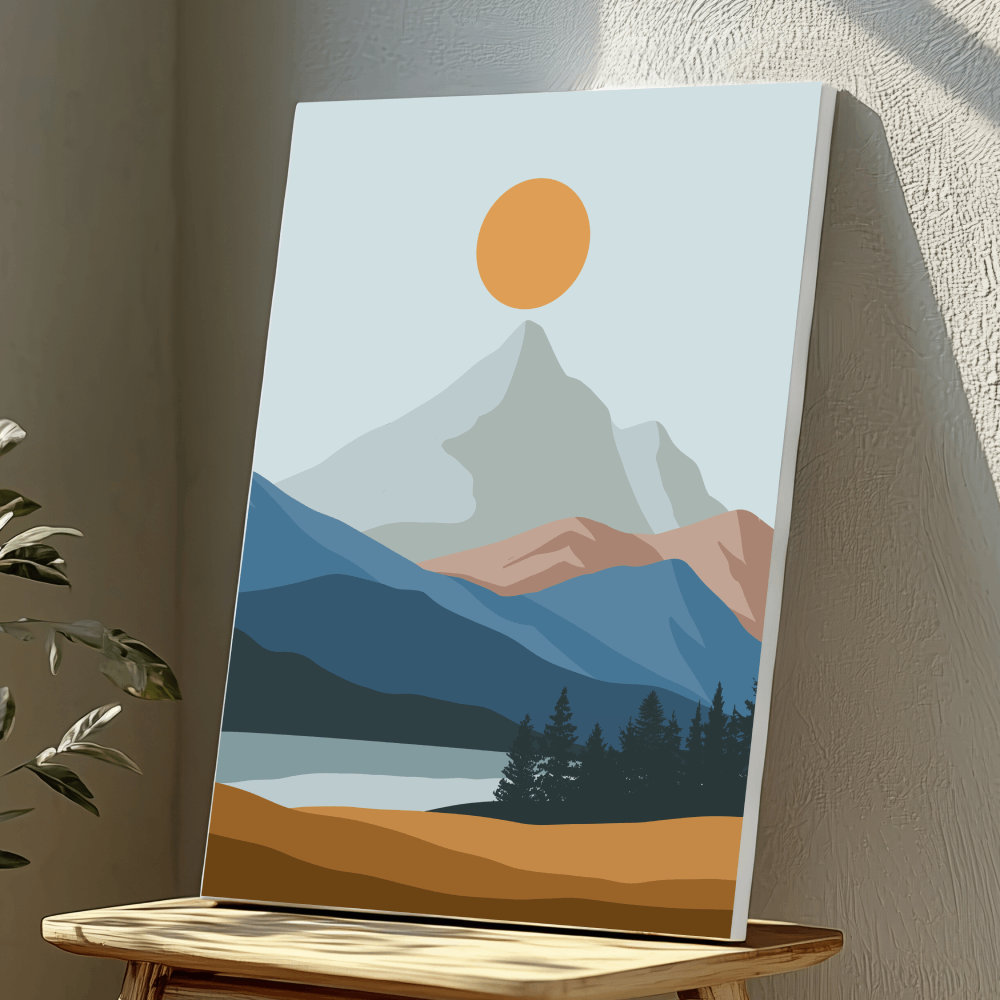 Mounted Wall Art Decor Vinyl Print - Vibrant, Elegant and Ready to Hang (A3-Size)