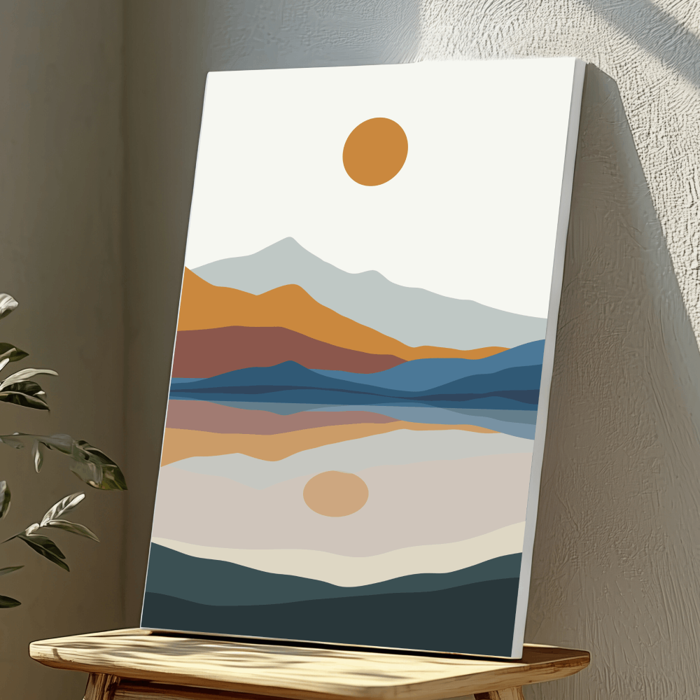 Mounted Wall Art Decor Vinyl Print - Vibrant, Elegant and Ready to Hang (A3-Size)