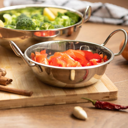 Stainless Steel 23cm Serving Bowl with Handles